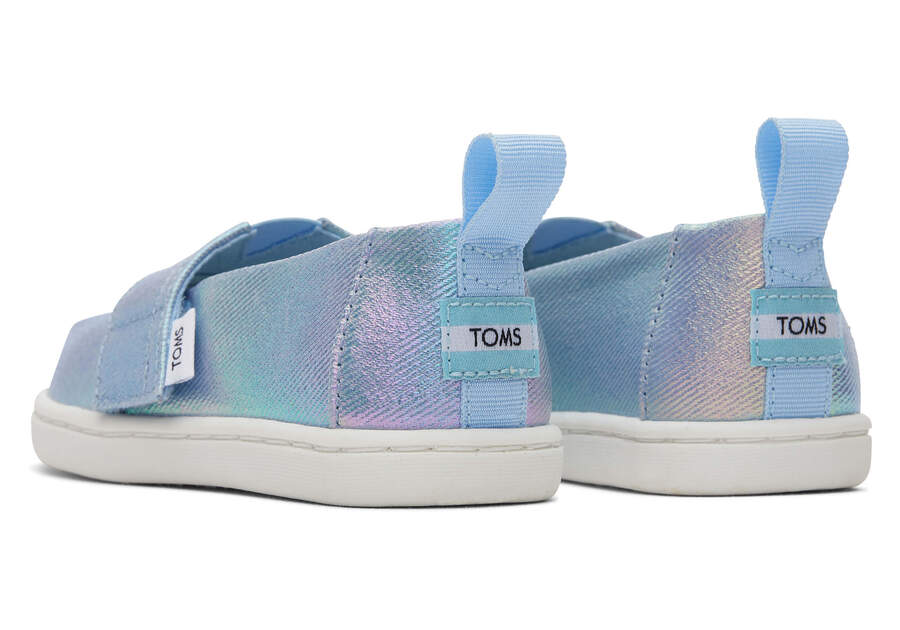 Toms Alpargata Υφάσματινες Βρεφικές Εσπαντρίγιες Μεταλλικό Χρώμα