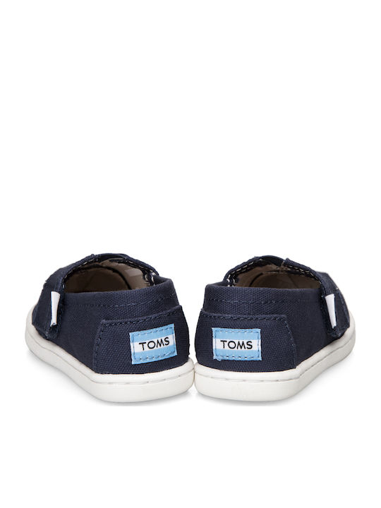Toms Alpargata Υφάσματινες Βρεφικές Εσπαντρίγιες σε Μπλε Χρώμα