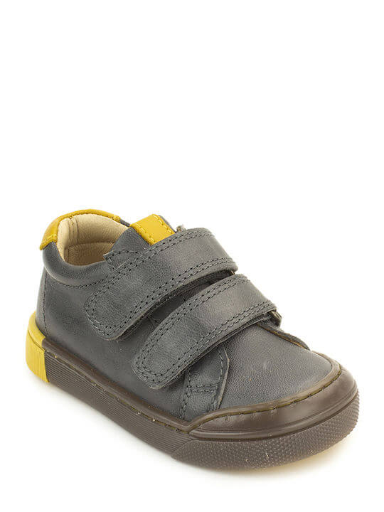 Petasil | Δερμάτινα | Ανατομικά sneakers | Clayton | Γκρι