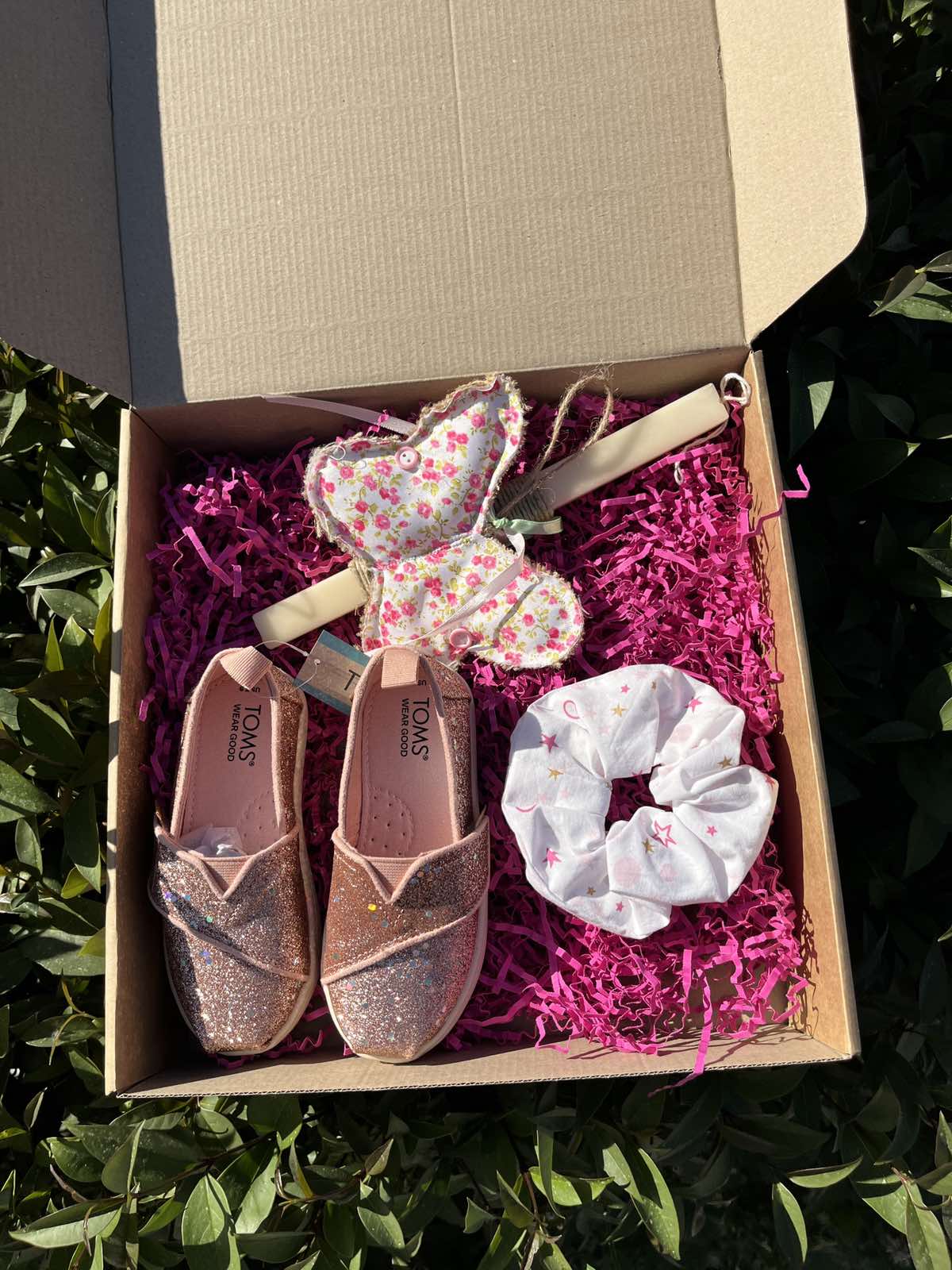 Toms Alpargata Πασχαλινό κουτί Ροζ με Glitter