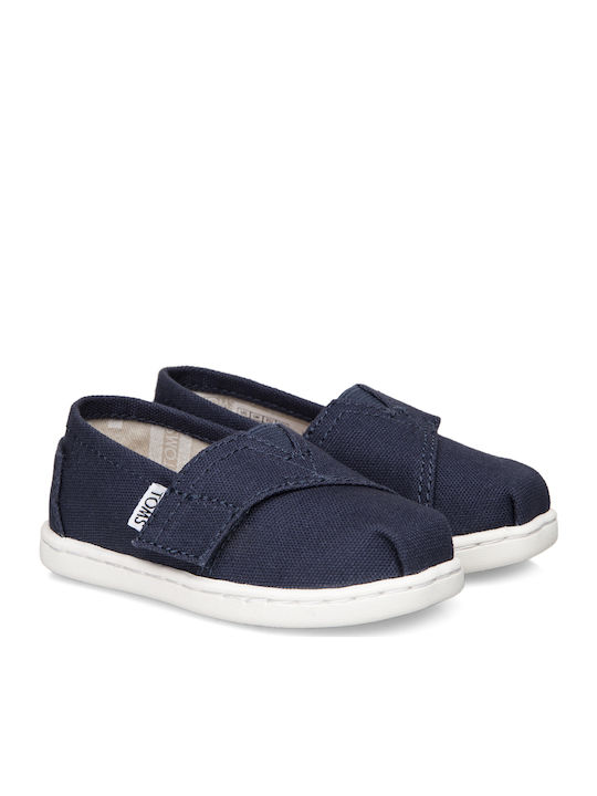 Toms Alpargata Υφάσματινες Βρεφικές Εσπαντρίγιες σε Μπλε Χρώμα