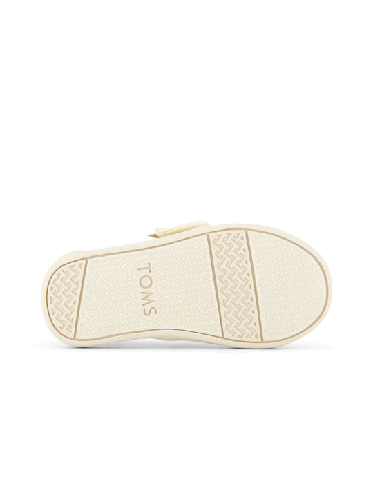 Toms Alpargata Υφασμάτινες Βρεφικές Εσπαντρίγιες Μπεζ δαντέλλα