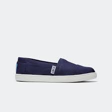 Toms Alpargata Υφάσματινες Παιδικές Εσπαντρίγιες σε Μπλε Χρώμα